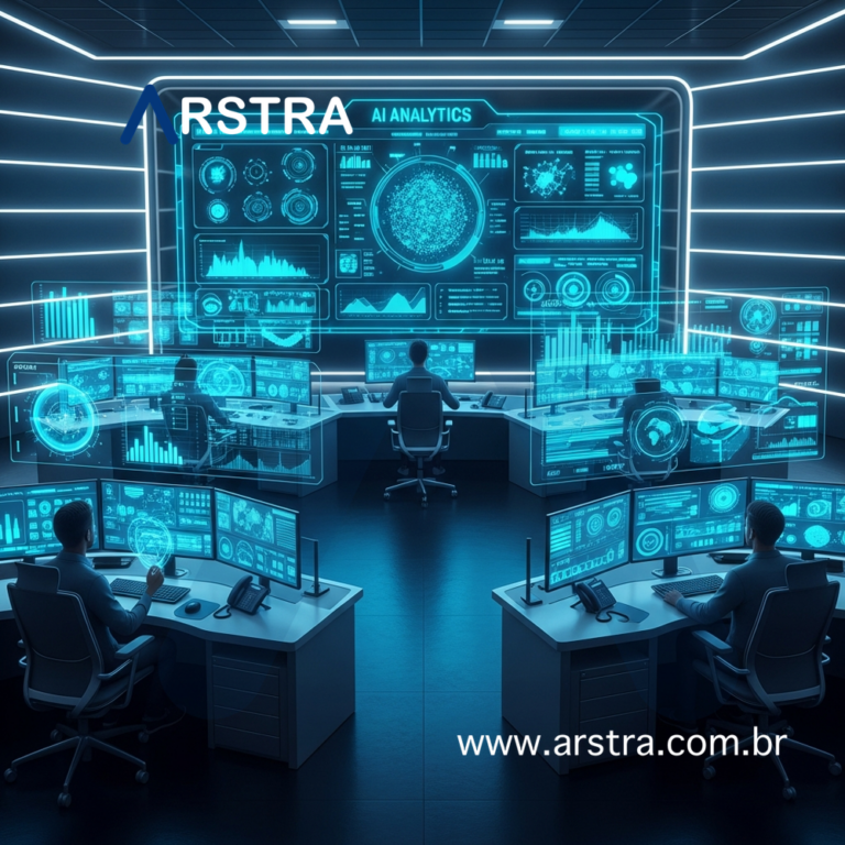 Sala de controle de IA para facilities